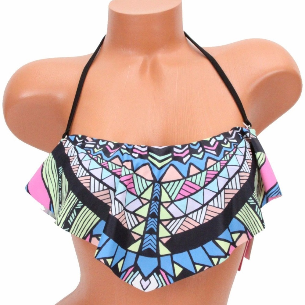 Bikini Nation Popover Bandini Bikini Swimsuit Top